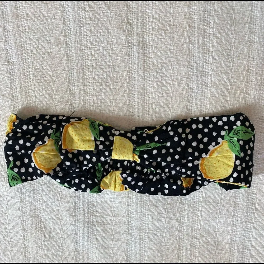 LITTLE LASS 24M Lemons with Disco Dots 3-piece Short Set - Picture 6 of 6